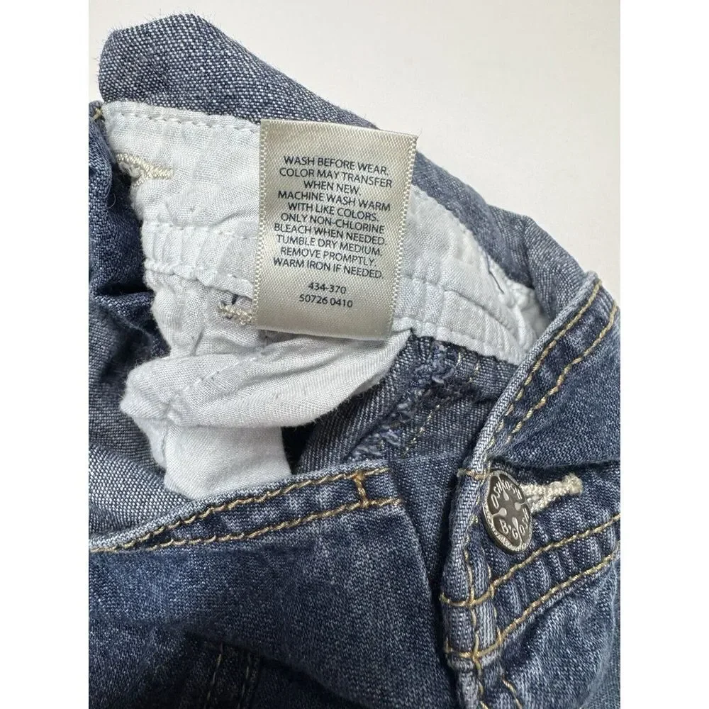 Oshkosh Bgosh Girls‎ Denim Overalls 18 Months Vestbak Embroidered Rainbow Heart